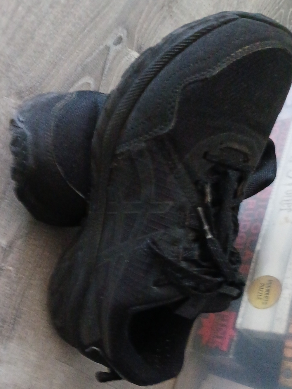 Asics All-Black Athletic Sneakers